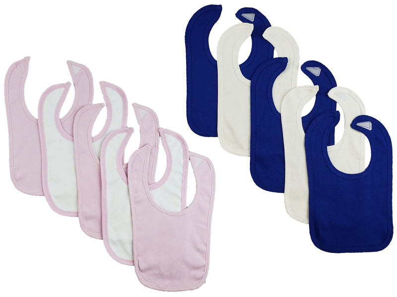 An image displaying 10 Baby Bibs by Bambini