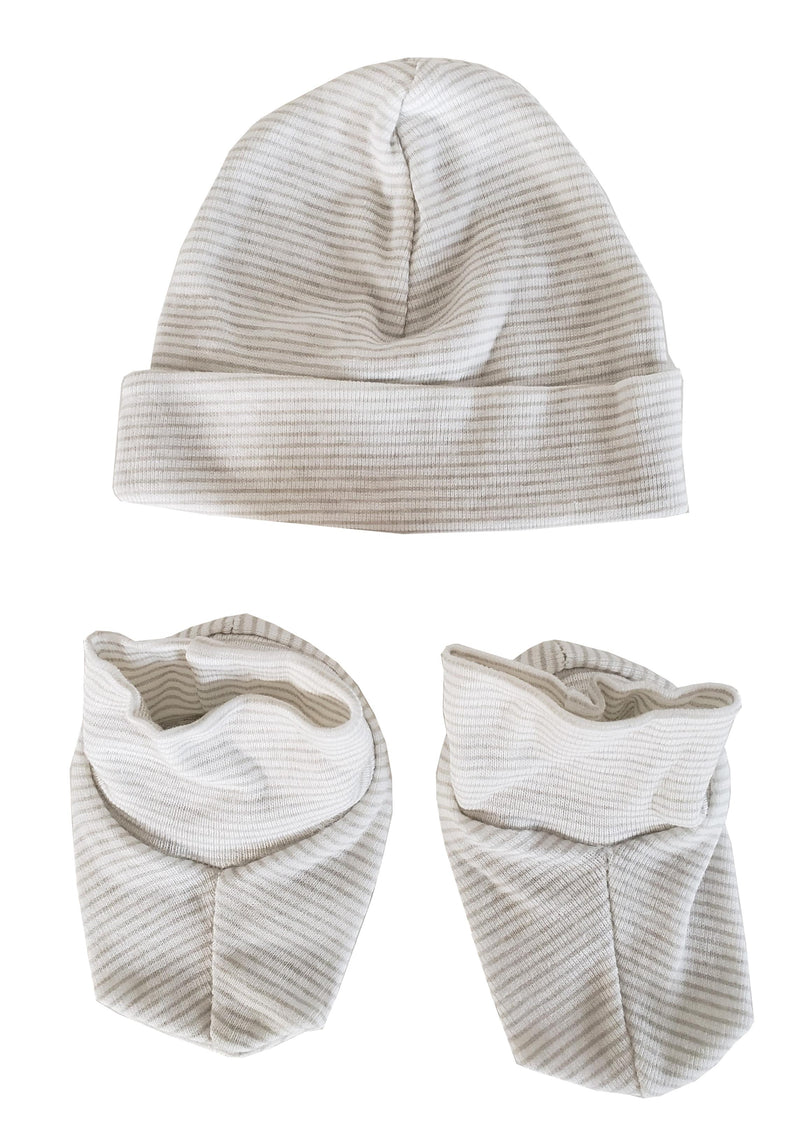 An image displaying Baby Cap And Bootie Set by Bambini
