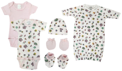 An image displaying Newborn Baby Girl 6 Piece Sets by Bambini