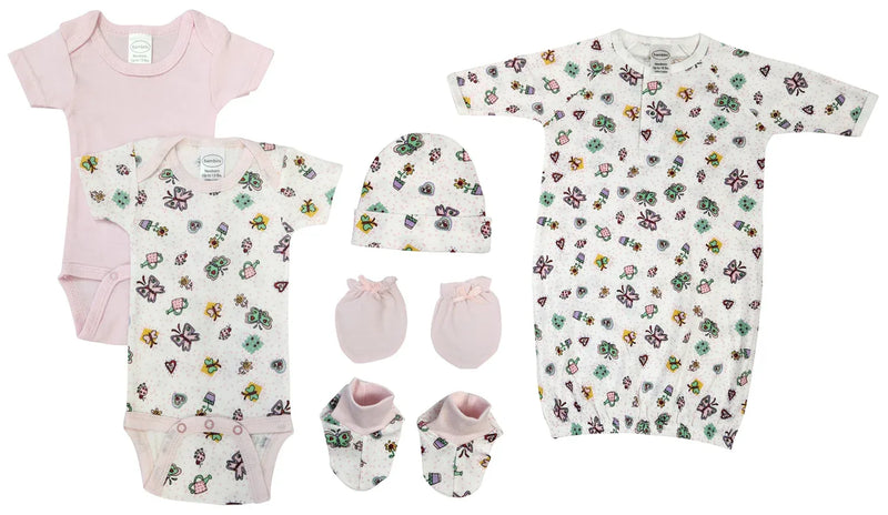 An image displaying Newborn Baby Girl 6 Piece Sets by Bambini
