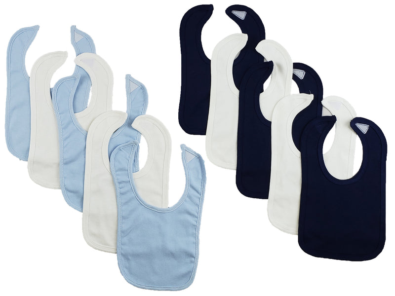 An image displaying 10 Baby Bibs by Bambini