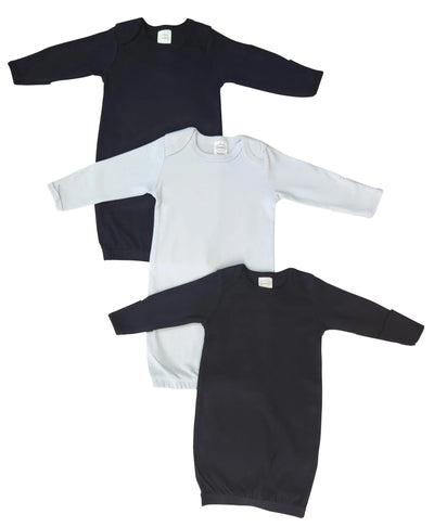 An image displaying Newborn Baby Boy 3 Piece Gown Set by Bambini