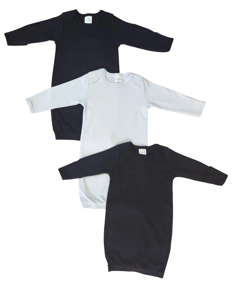 An image displaying Newborn Baby Boy 3 Piece Gown Set by Bambini