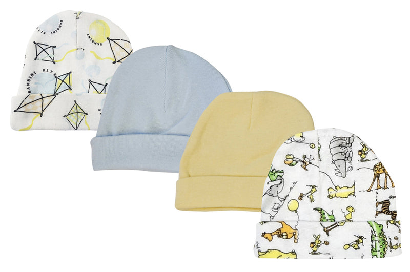 An image displaying Baby Boys Caps (pack Of 4) by Bambini