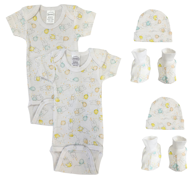 An image displaying Unisex Newborn Baby 6 Piece Sets by Bambini