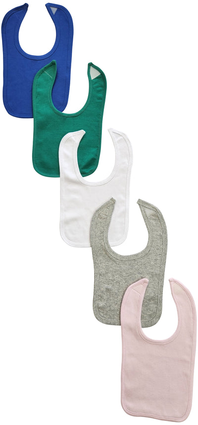 An image displaying 5 Baby Bibs by Bambini