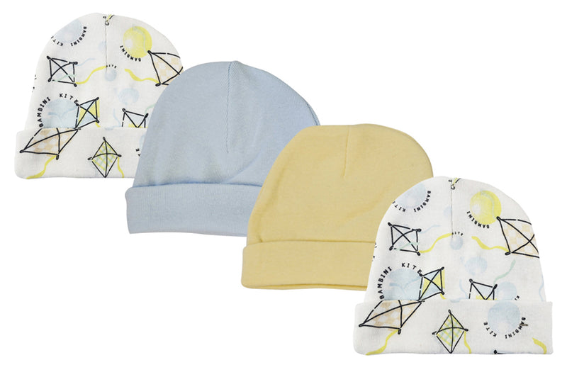 An image displaying Baby Boys Caps (pack Of 4) by Bambini