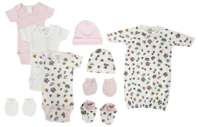 An image displaying Newborn Baby Girl 9 Piece Sets by Bambini