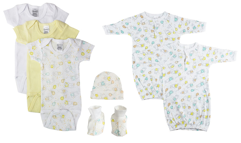 An image displaying Unisex Newborn Baby 7 Piece Sets by Bambini
