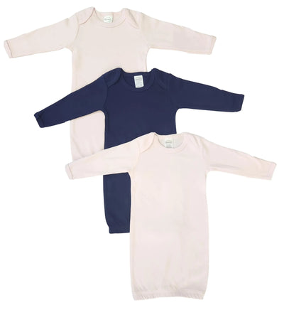An image displaying Newborn Baby Girl 3 Piece Gown Set by Bambini