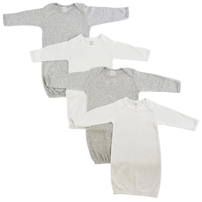 An image displaying Newborn Baby 4 Piece Gown Set by Bambini