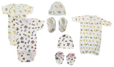 An image displaying Newborn Baby Girl 7 Piece Sets by Bambini