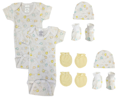 An image displaying Unisex Newborn Baby 8 Piece Sets by Bambini