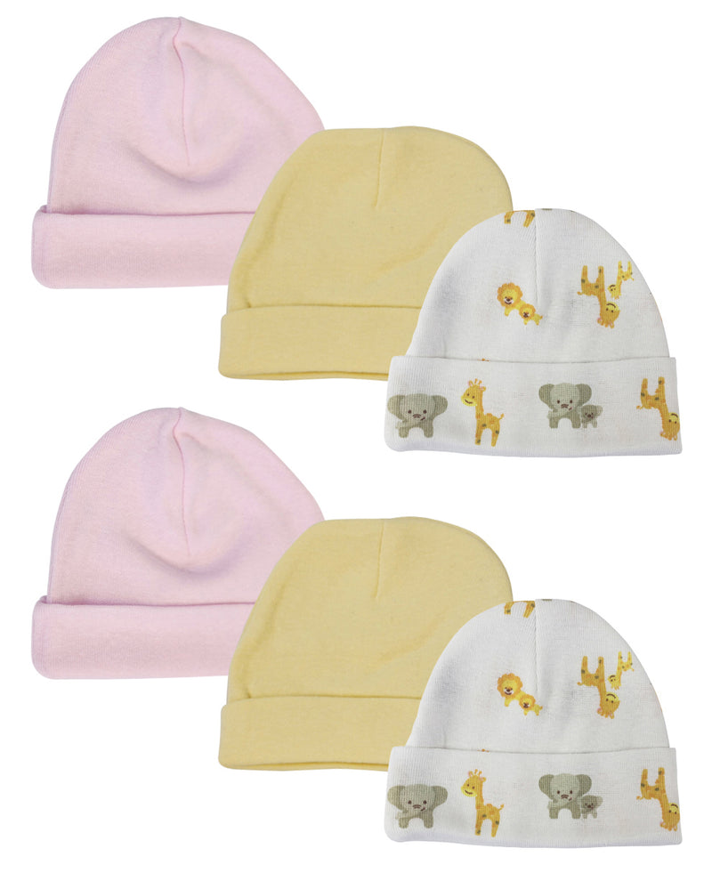 An image displaying Baby Girls Caps (pack Of 6) by Bambini