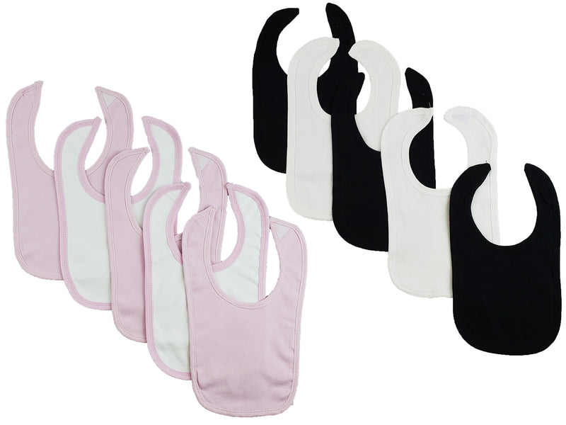 An image displaying 10 Baby Bibs by Bambini