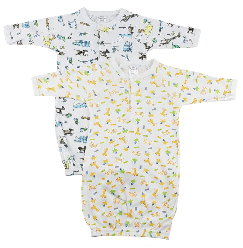 An image displaying Infant Gowns - 2 Pack by Bambini