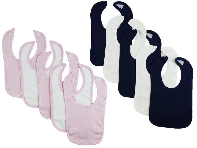 An image displaying 10 Baby Bibs by Bambini