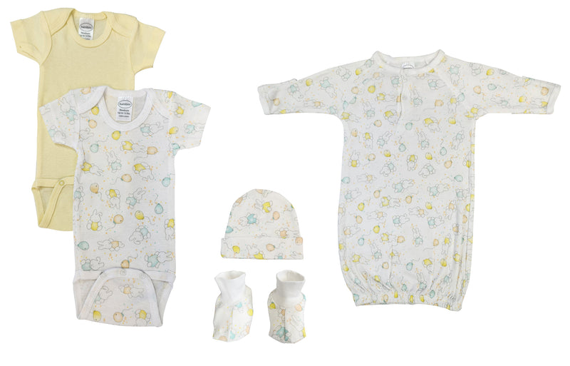 An image displaying Unisex Newborn Baby 5 Piece Sets by Bambini