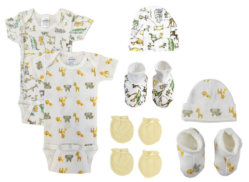 An image displaying Unisex Newborn Baby 8 Piece Sets by Bambini