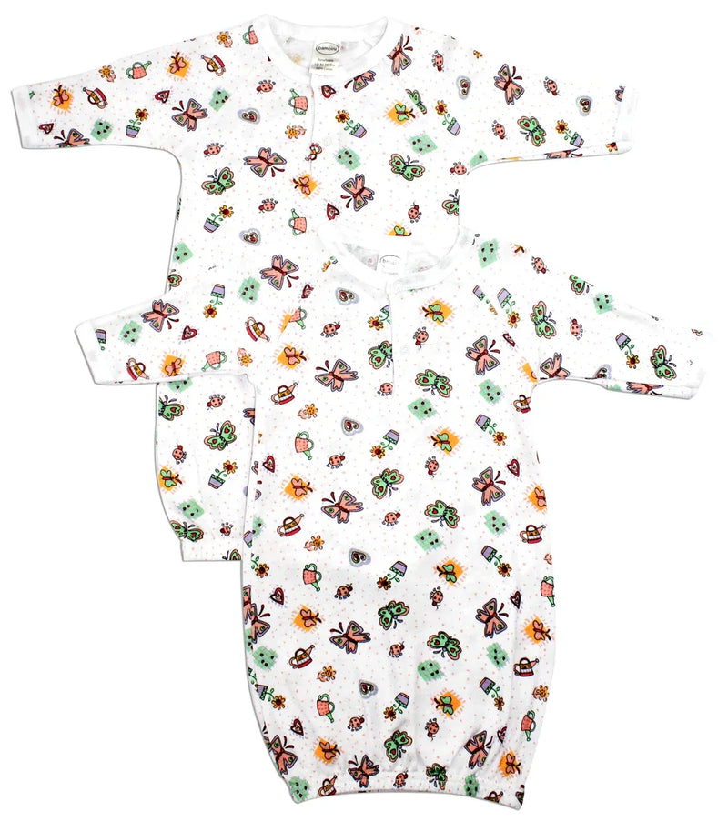 An image displaying Printed Infant Gowns - 2 Pack by Bambini