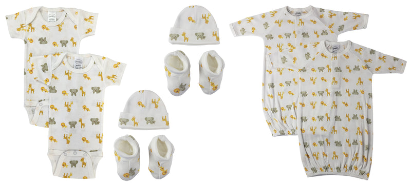 An image displaying Unisex Newborn Baby 8 Piece Sets by Bambini