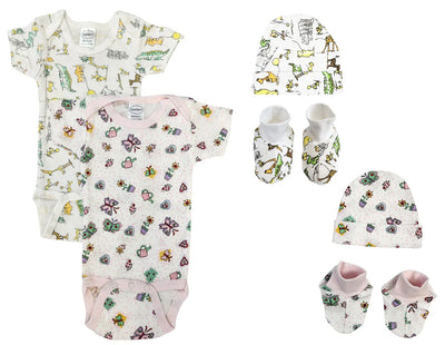 An image displaying Newborn Baby Girl 6 Piece Sets by Bambini