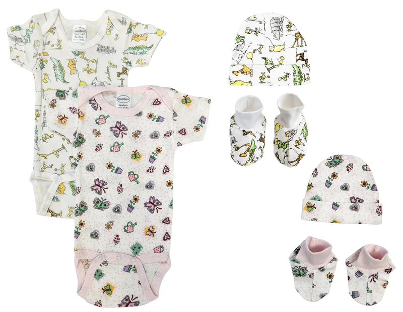 An image displaying Newborn Baby Girl 6 Piece Sets by Bambini