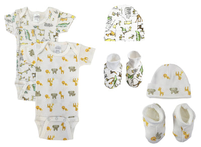 An image displaying Unisex Newborn Baby 6 Piece Sets by Bambini