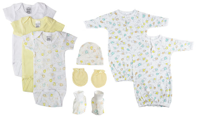 An image displaying Unisex Newborn Baby 8 Piece Sets by Bambini