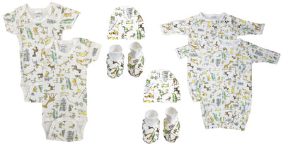 An image displaying Unisex Newborn Baby 8 Piece Sets by Bambini