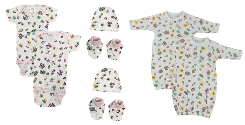 An image displaying Newborn Baby Girl 8 Piece Sets by Bambini