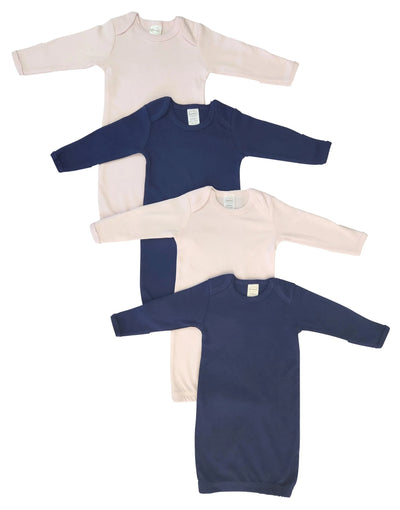 An image displaying Newborn Baby Girl 4 Piece Gown Set by Bambini