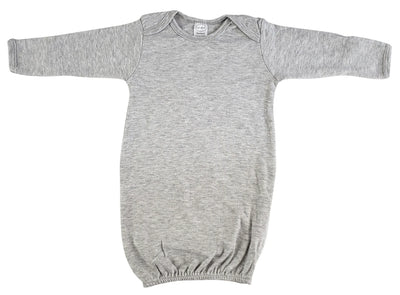 An image displaying Newborn Heather Grey Gown by Bambini