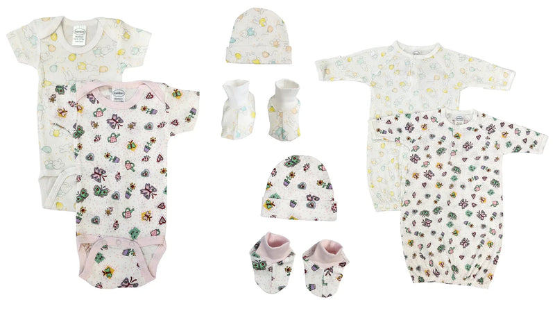 An image displaying Newborn Baby Girl 8 Piece Sets by Bambini