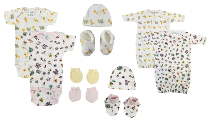 An image displaying Newborn Baby Girl 10 Piece Sets by Bambini