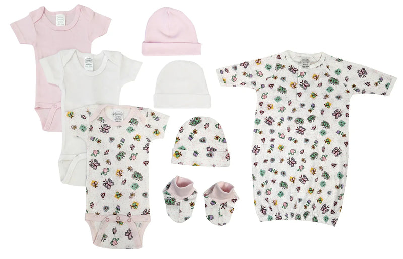 An image displaying Newborn Baby Girl 8 Piece Sets by Bambini