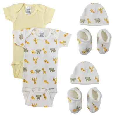 An image displaying Unisex Newborn Baby 6 Piece Sets by Bambini