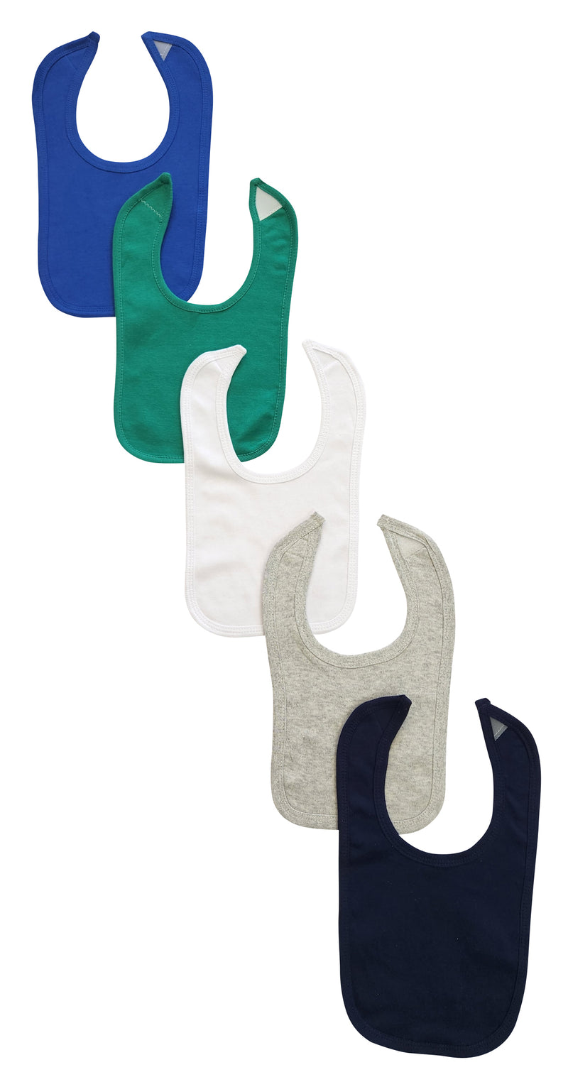An image displaying 5 Baby Bibs by Bambini