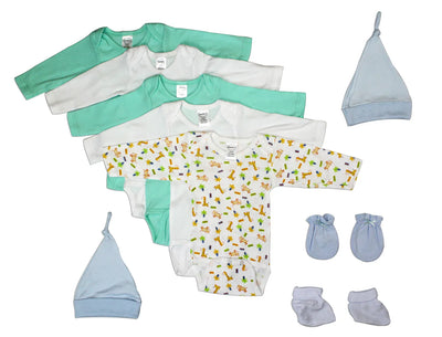 An image displaying Newborn Baby Boys 9 Piece Baby Shower Gift Set by Bambini