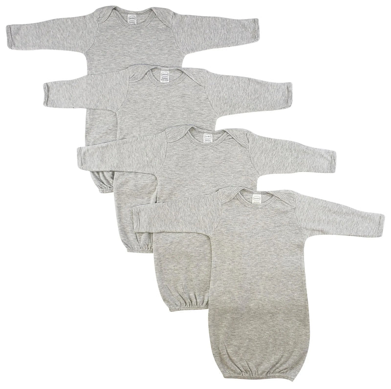 An image displaying Newborn Baby 4 Piece Gown Set by Bambini