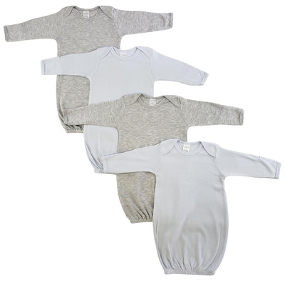 An image displaying Boy Newborn Baby 4 Piece Gown Set by Bambini