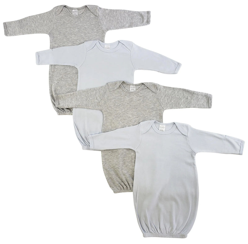 An image displaying Boy Newborn Baby 4 Piece Gown Set by Bambini