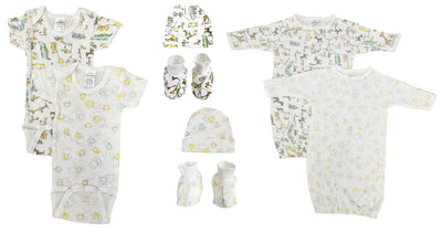 An image displaying Unisex Newborn Baby 8 Piece Sets by Bambini