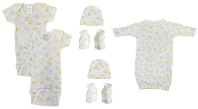 An image displaying Unisex Newborn Baby 7 Piece Sets by Bambini
