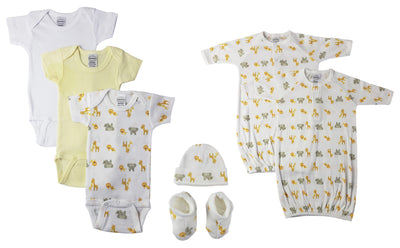 An image displaying Unisex Newborn Baby 7 Piece Sets by Bambini
