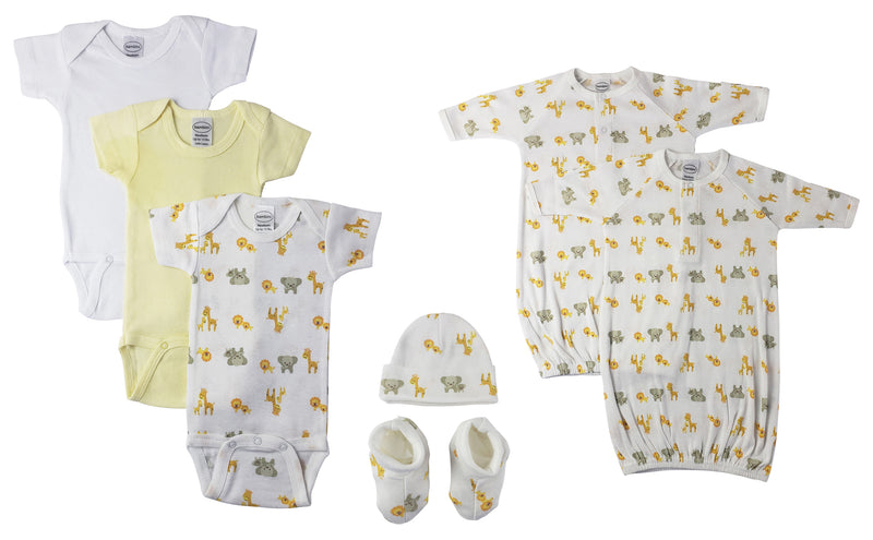 An image displaying Unisex Newborn Baby 7 Piece Sets by Bambini
