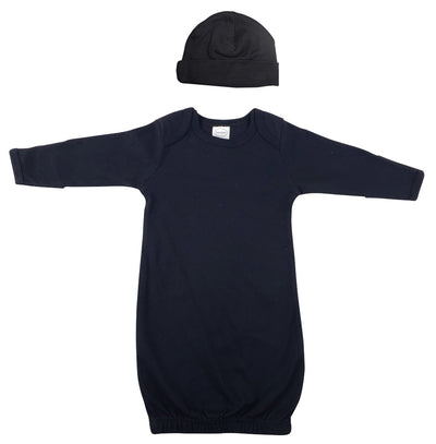 An image displaying Unisex Newborn Baby 2 Piece Gown Set by Bambini