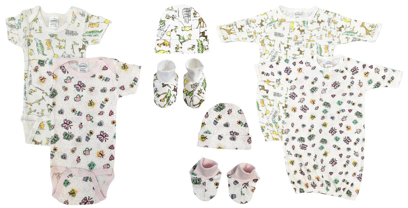 An image displaying Newborn Baby Girl 8 Piece Sets by Bambini