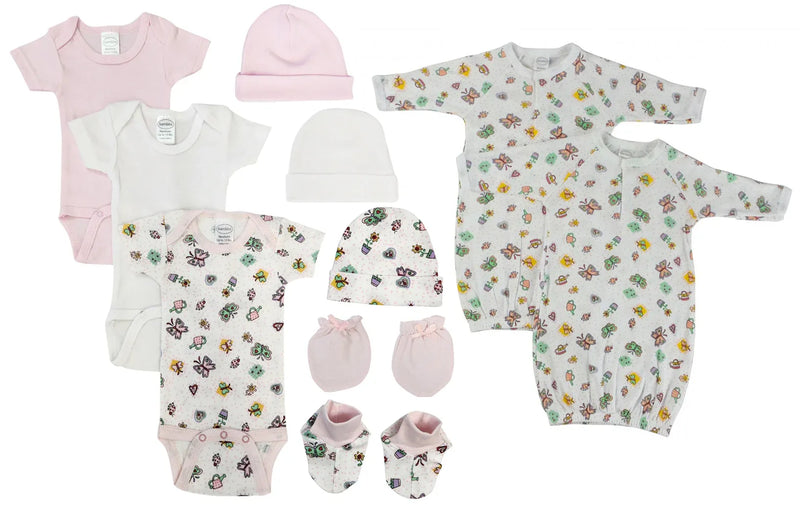 An image displaying Newborn Baby Girl 10 Piece Sets by Bambini