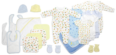 An image displaying Newborn Baby Boy 21 Piece Baby Shower Gift Set by Bambini